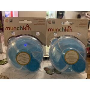 NEW 2x Munchkin Formula Dispenser 9 oz Blue, Baby, Snacks, Bottles Sealed!